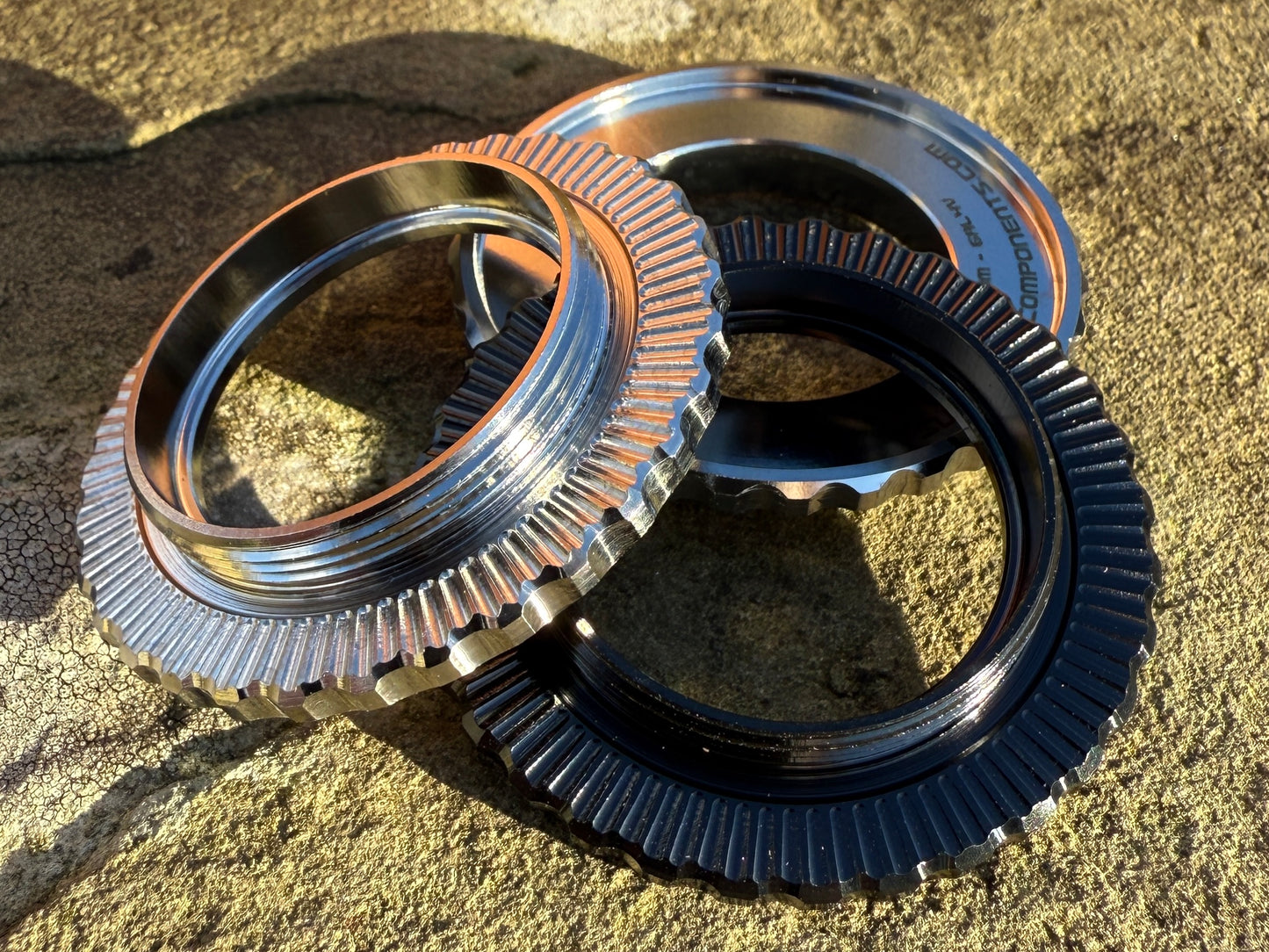 Titanium Centrelock Rotor Lockrings - Pair