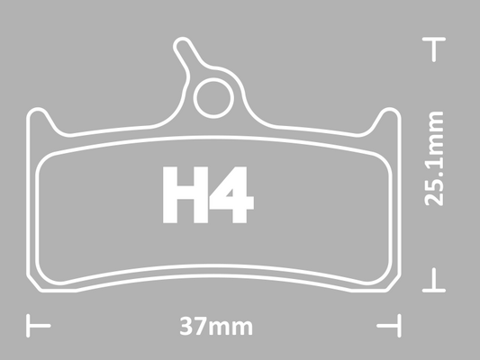 Hope Mono M4 2002> Shimano XT M755 Clarks CRS C4 Disc Pads - Twin Pack