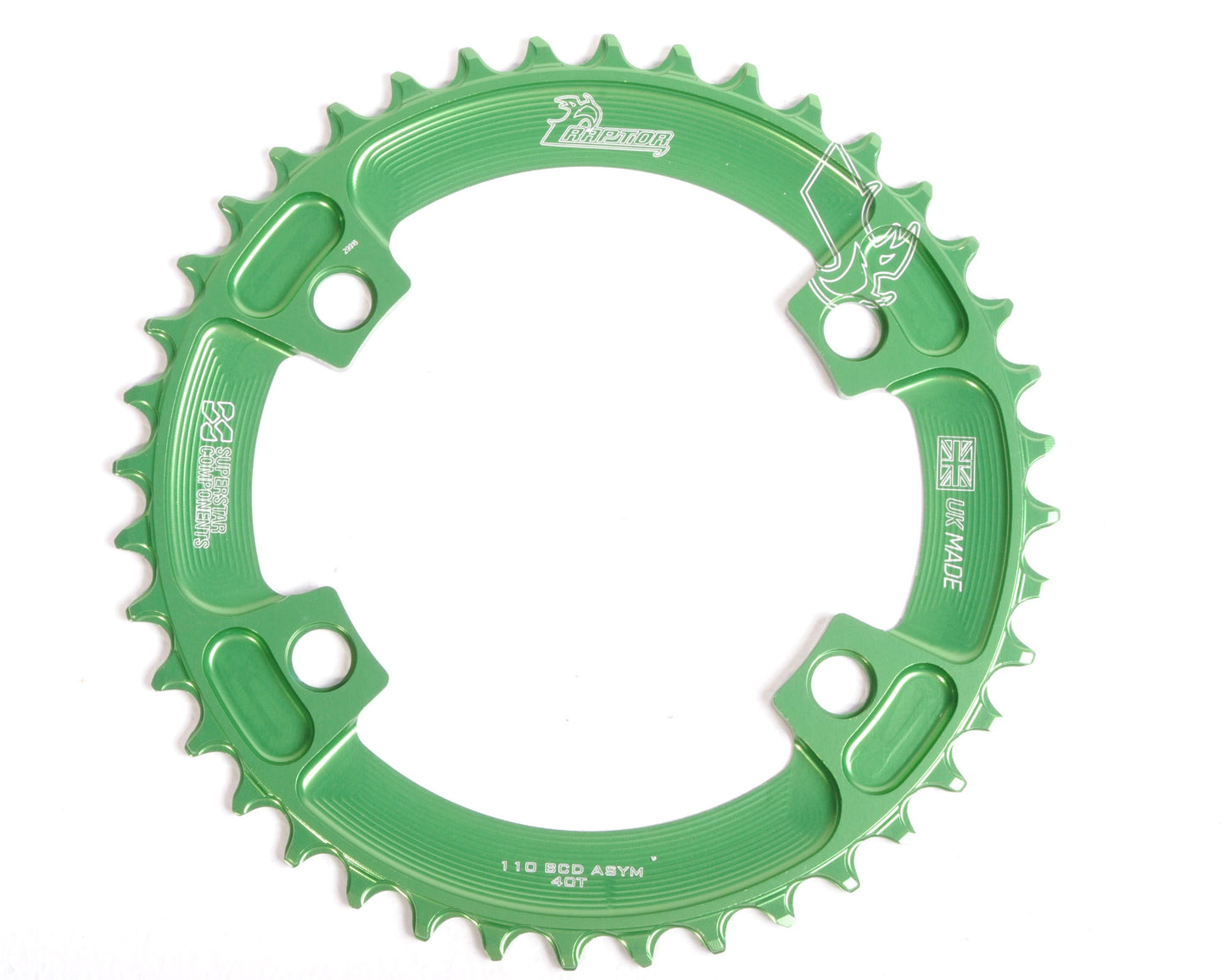 110ASYM Raptor Chainring - UK MADE