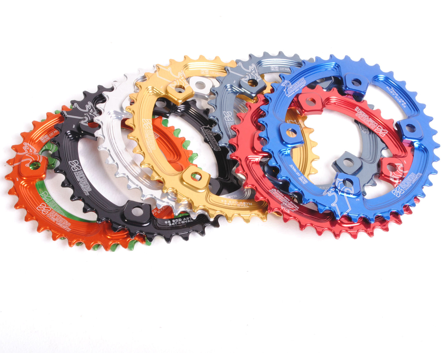 96ASYM Raptor Oval Chainring - UK MADE