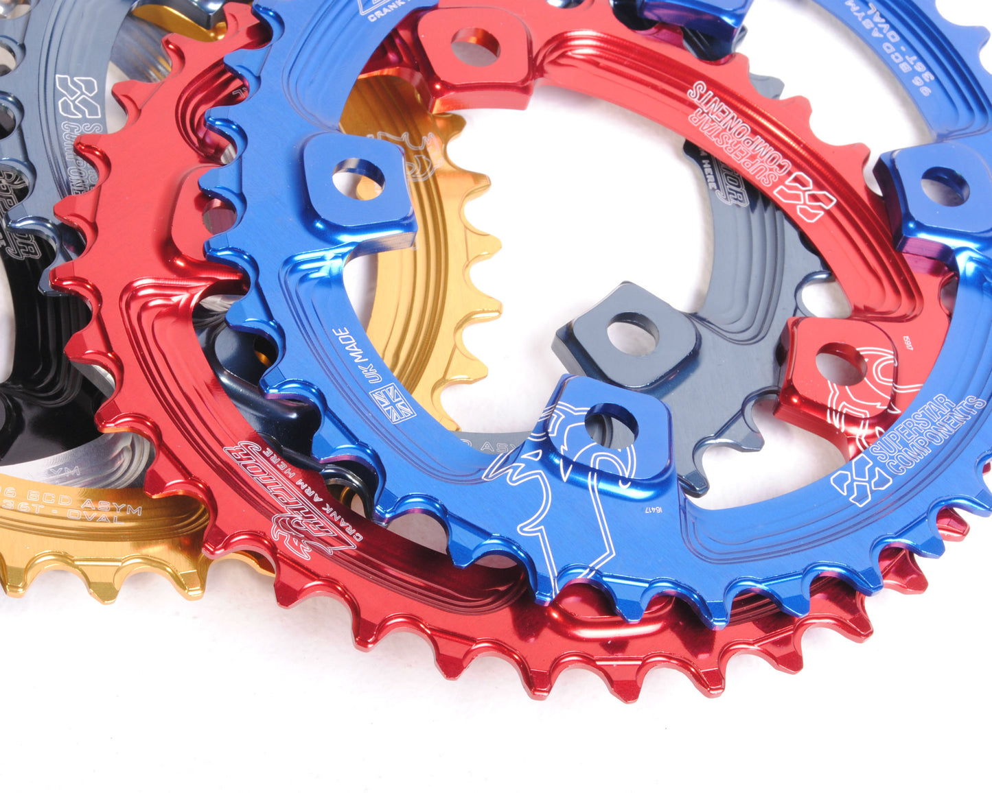 96ASYM Raptor Oval Chainring - UK MADE