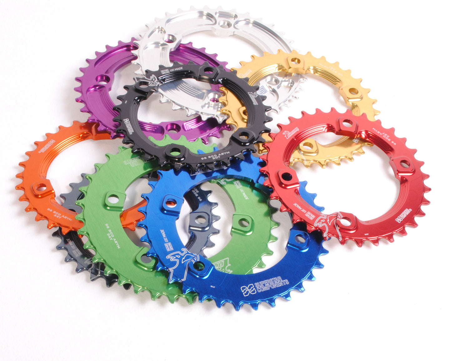 96 Asymetric Raptor Chainring - UK MADE